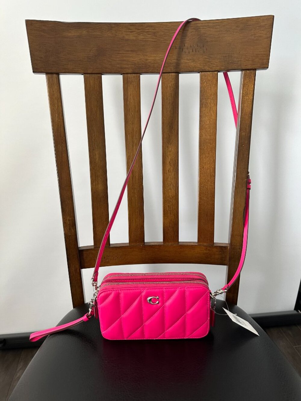 Coach Kira Pink Quilted Leather Crossbody Bag Style #C2481-CM531 *NWT* - Picture 2 of 15